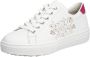 Rieker Sneakers met zijbloemborduurwerk vrijetijdsschoen lage schoen veterschoen - Thumbnail 2