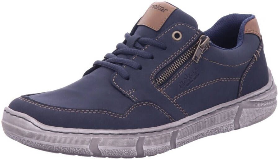 Rieker Sneakers vrijetijdsschoen lage schoen veterschoen met zijrits
