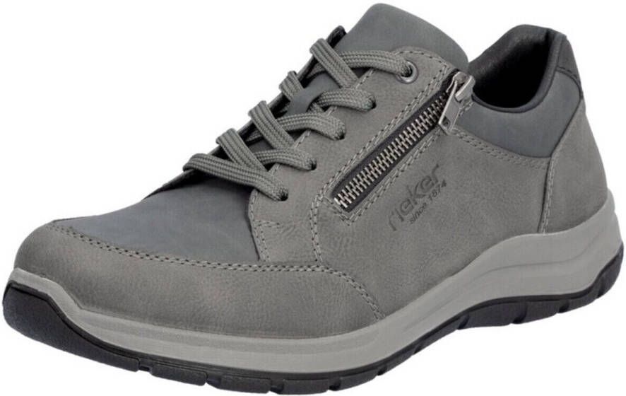 Rieker Sneakers vrijetijdsschoen lage schoen veterschoen met gepolsterde schacht