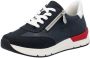 Rieker Sneakers met sleehak lage schoen vrijetijdsschoen veterschoen met touwachtige ritssluiting - Thumbnail 1