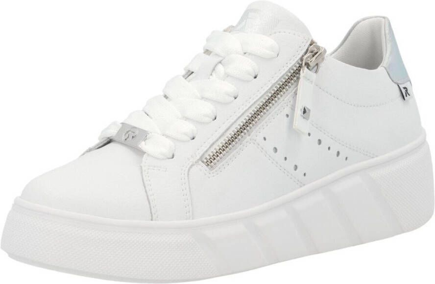 OTTO RIEKER Sport Plateausneakers vrijetijdsschoen lage schoen veterschoen met zijlijke perforatie