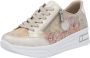 Rieker Plateausneakers vrijetijdsschoen veterschoen lage schoen met subtiele gouden glans - Thumbnail 3