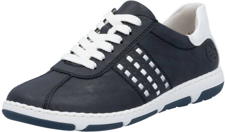 Rieker Sneakers lage schoen vrijetijdsschoen veterschoen met gevoerde schacht