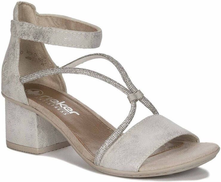 Rieker Sandaaltjes zomerschoen sandaal blokhak met praktische klittenbandsluiting - Foto 2