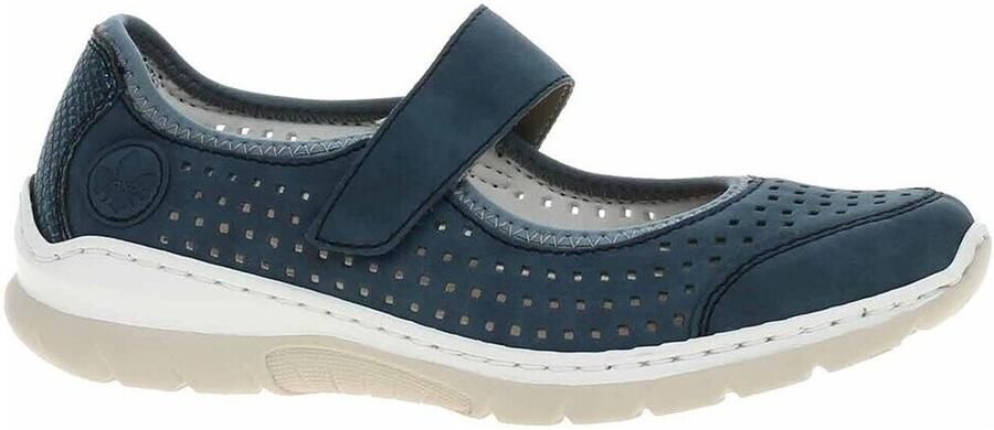 Rieker Instappers Dames Blauw - Foto 3
