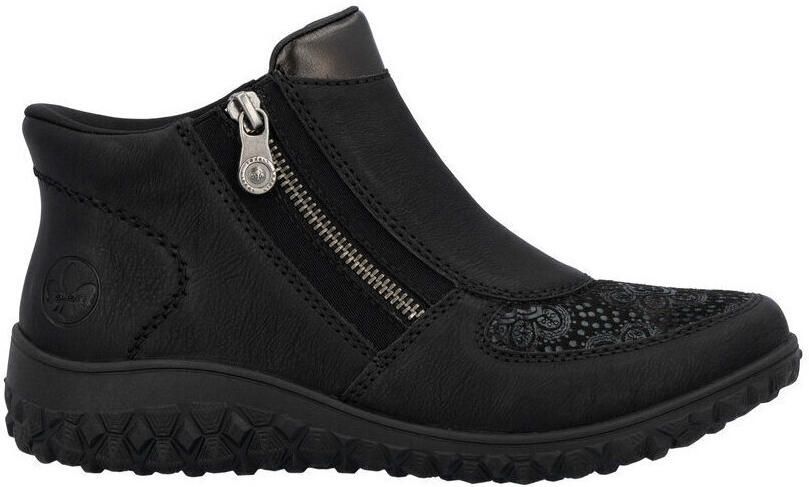 Rieker Boots zonder sluiting Ready2GO Enkellaars Casual-Boots profielzool met zijdelingse ritssluiting