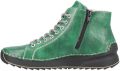 Rieker Hoge veterschoenen Veterenkellaars High Top Sneaker plateaubots met profielzool - Groen