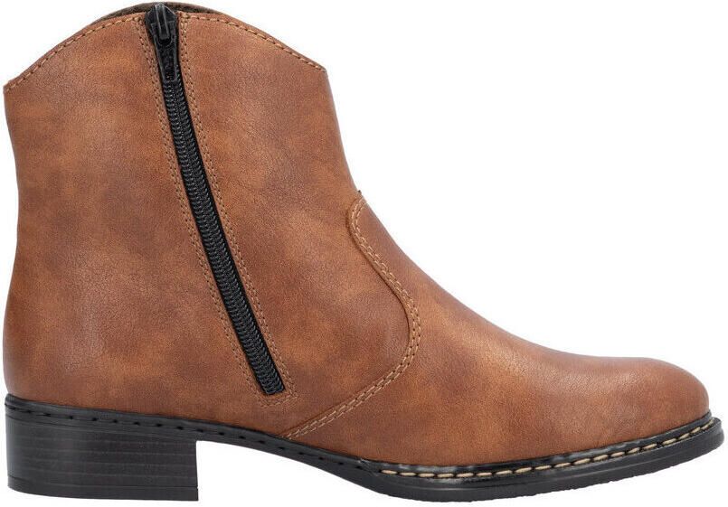 Rieker Cowboylaarsjes western-enkellaars hakken met ritssluiting