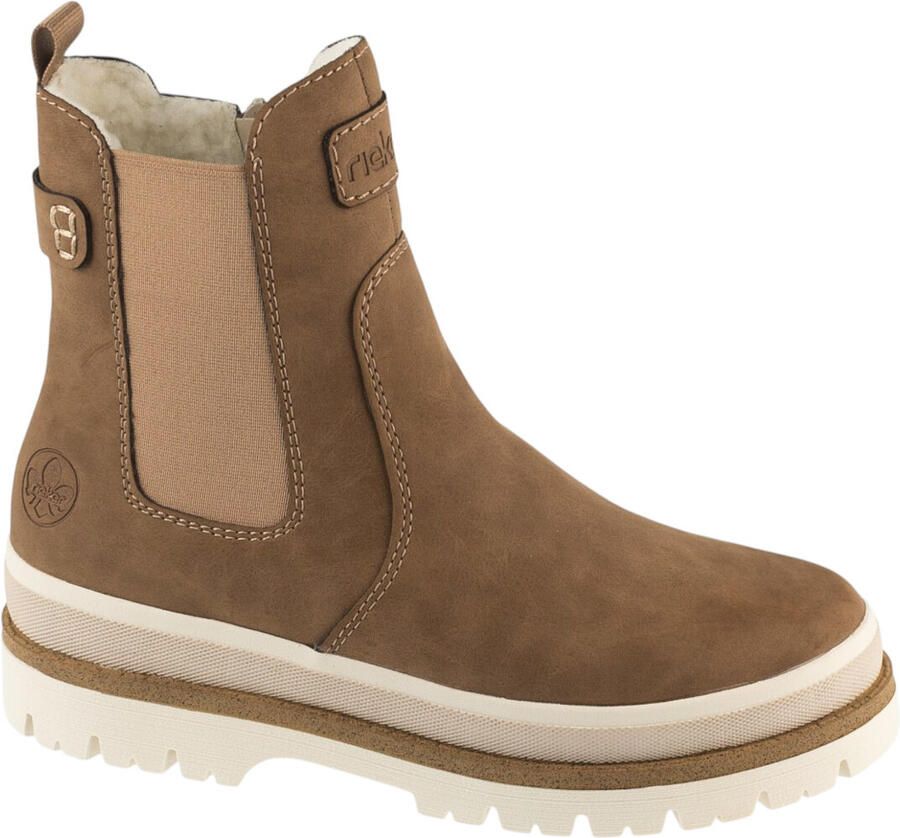 Rieker Winterlaarzen Chelseaboots plateauboots enkellaars met ritssluiting aan de binnenkant - Foto 3