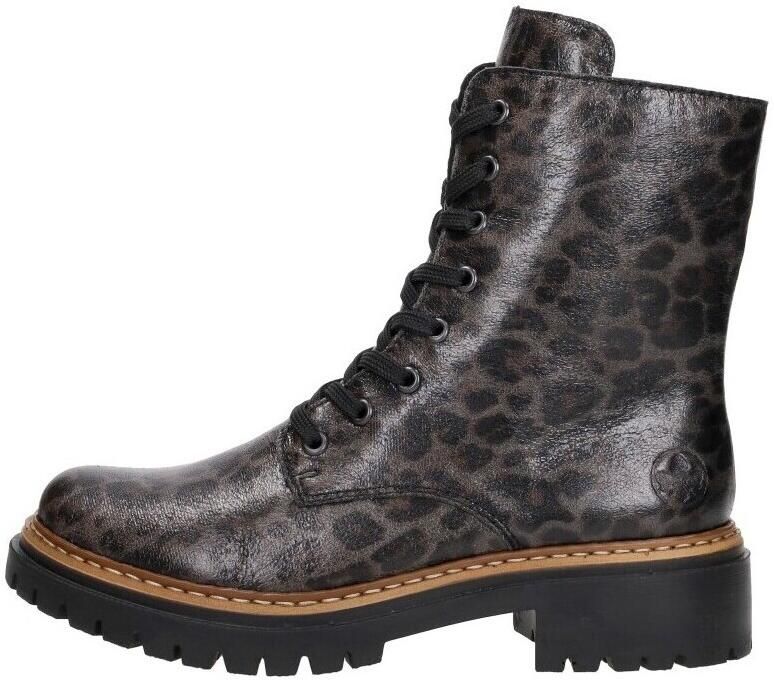 Rieker Veterschoenen Veterenkellaars profielzool met contrasterende zoolrand - Foto 8