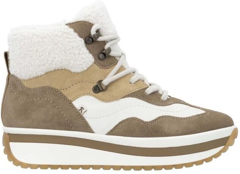 Rieker Beige Platform Veterschoenen voor Dames Multicolor
