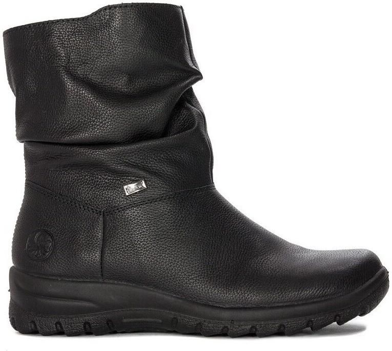 Rieker Enkellaarzen Wodoodporne Skórzane Botki Damskie Ocieplane Wełną Tex Z7193-00 - Foto 2