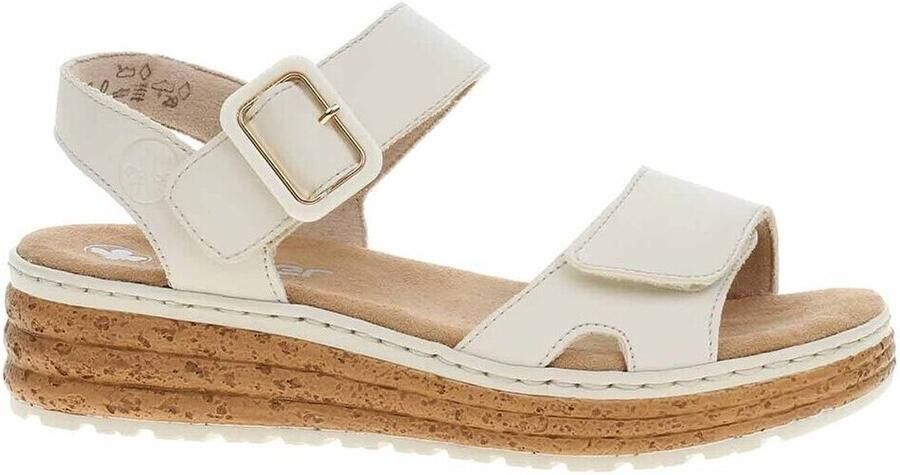 Rieker Plateausandalen Sandalette zomerschoen sleehaksandaal met praktische klittenbandsluitingen - Foto 4