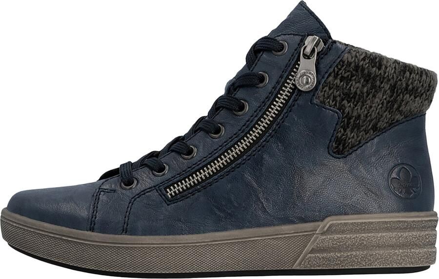 Rieker X0709-14 dames veterboots sportief blauw - Foto 7