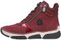 Rieker dames veterlaarzen warm gevoerd enkellaarsje 45960-35 rood - Thumbnail 2