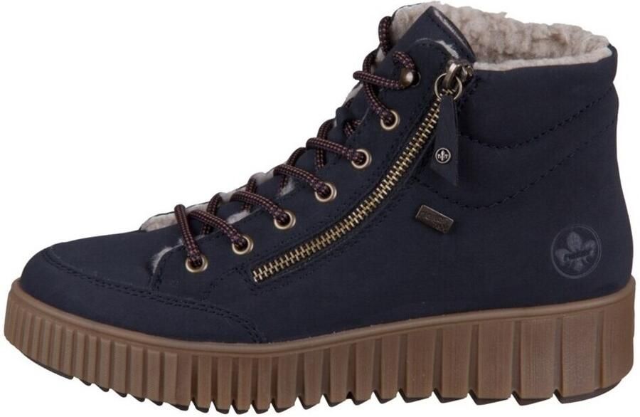 Rieker Winterlaarzen Plateauzolen veterboots met warme voering en TEX-uitrusting - Foto 4