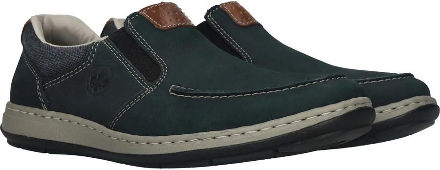 Rieker Instappers Lage schoen vrijetijdsschoen instaplaars met modieuze bladnaad - Foto 5