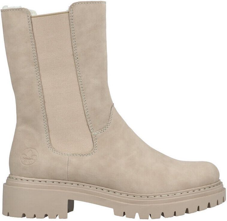 Rieker Chelsea-laarzen voor dames gevoerd beige 72683