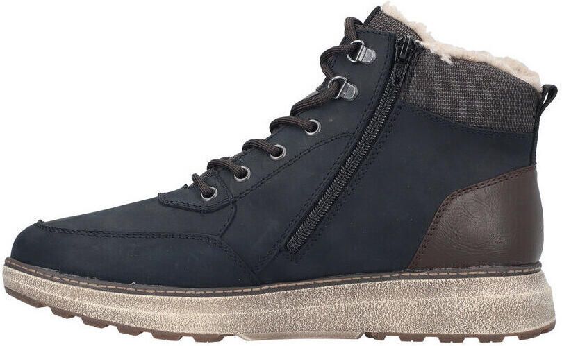 Rieker Heren B5546 Hoge Sneakers TEX Extra Wijd H Blauw Combi - Foto 8