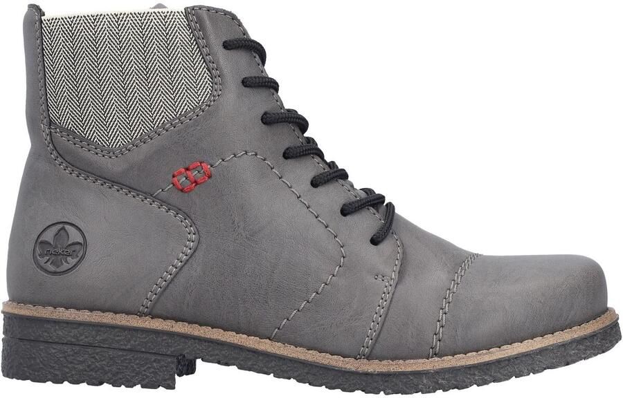 Rieker Veterlaarsjes Veterboots herfstlaarsjes blokhak met zachte binnenzool