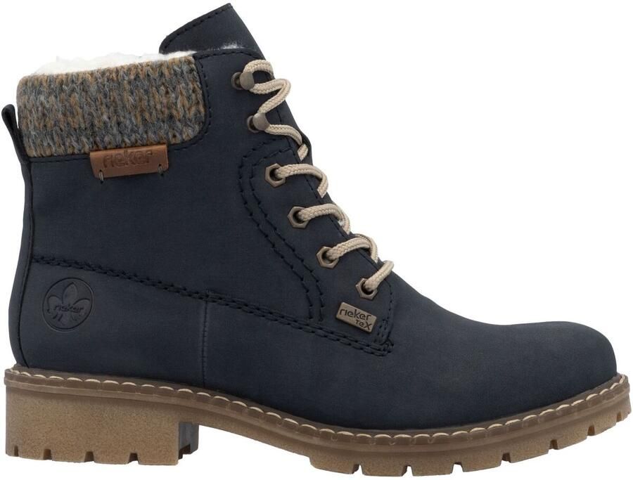 Rieker Winterlaarsjes veterschoenen enkellaars met waterafstotende tex-membraan - Foto 4