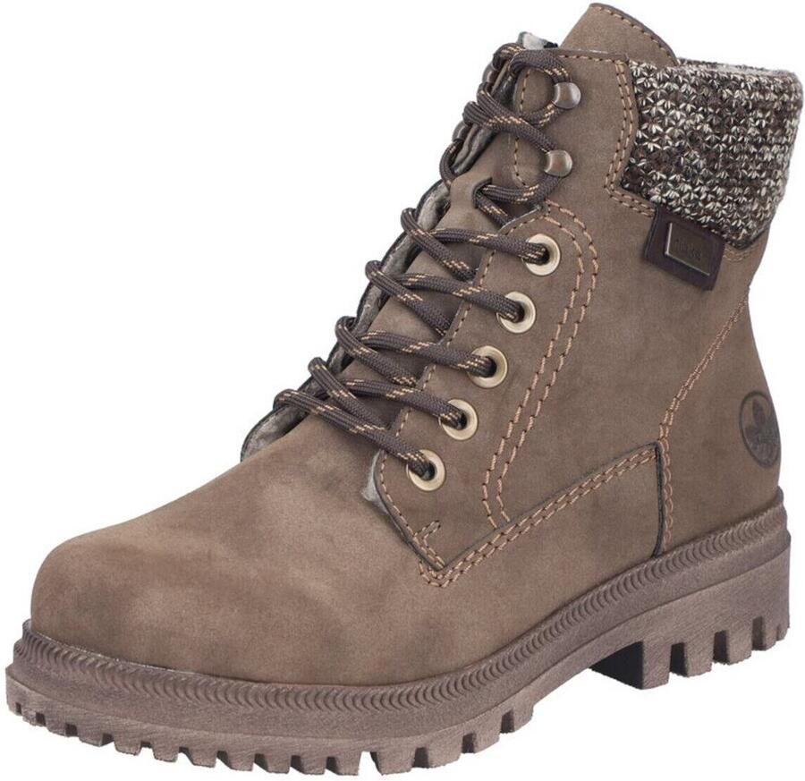 Rieker Y7621-25 dames veterboots sportief beige - Foto 2