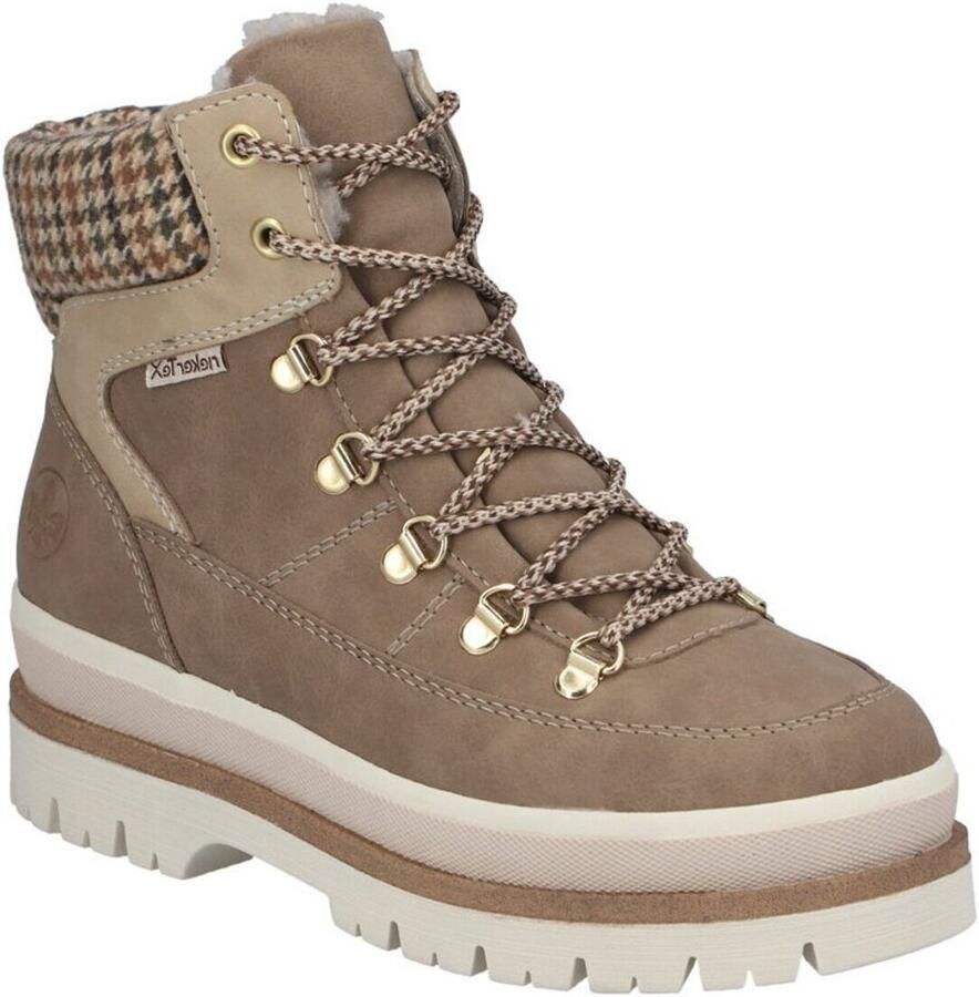 Rieker dames Tex-enkellaarsjes gevoerd beige Y6210 - Foto 2