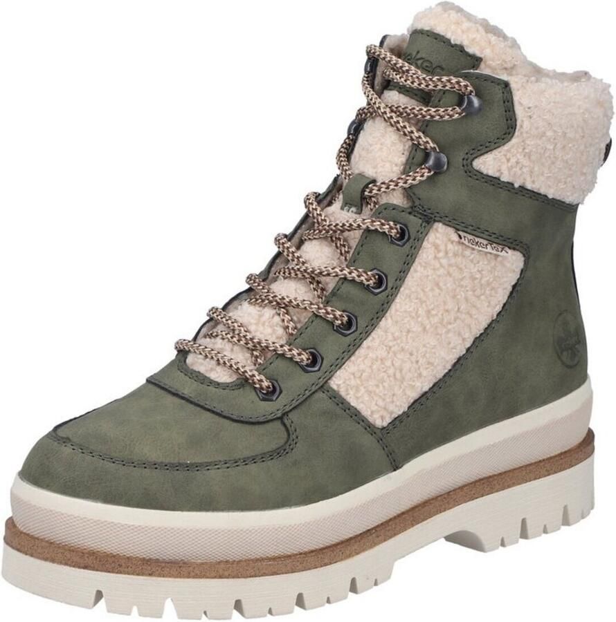 Rieker dames Tex-enkellaarsjes gevoerd groen Y6214 - Foto 2