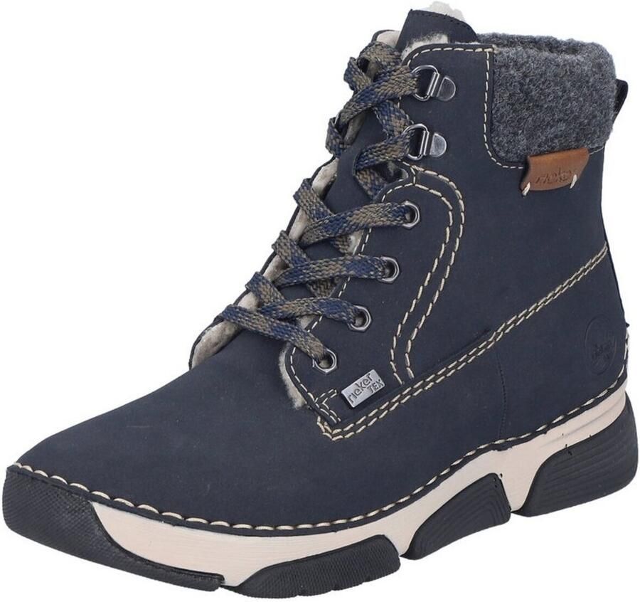 Rieker dames Tex-enkellaarsjes gevoerd blauw - Foto 2