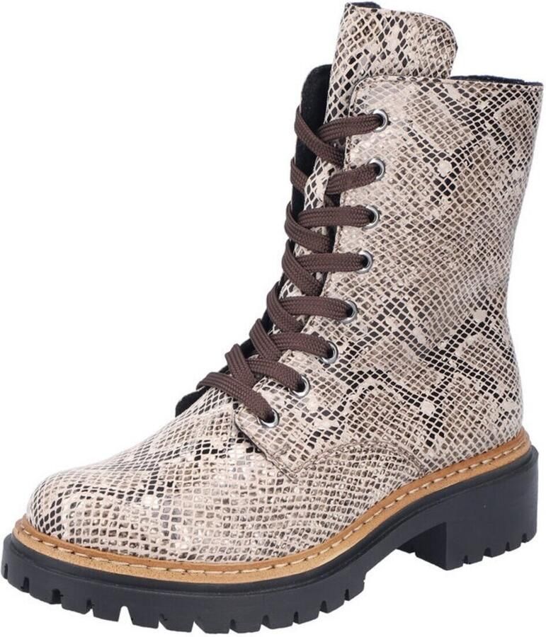 Rieker enkellaarsjes 72627-64 beige slangprint - Foto 8