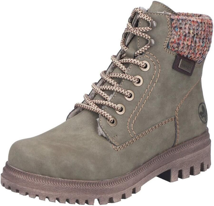 Rieker Dames Y7621 Veterschoenen Winterlaarzen Normale Wijdte Groen - Foto 12