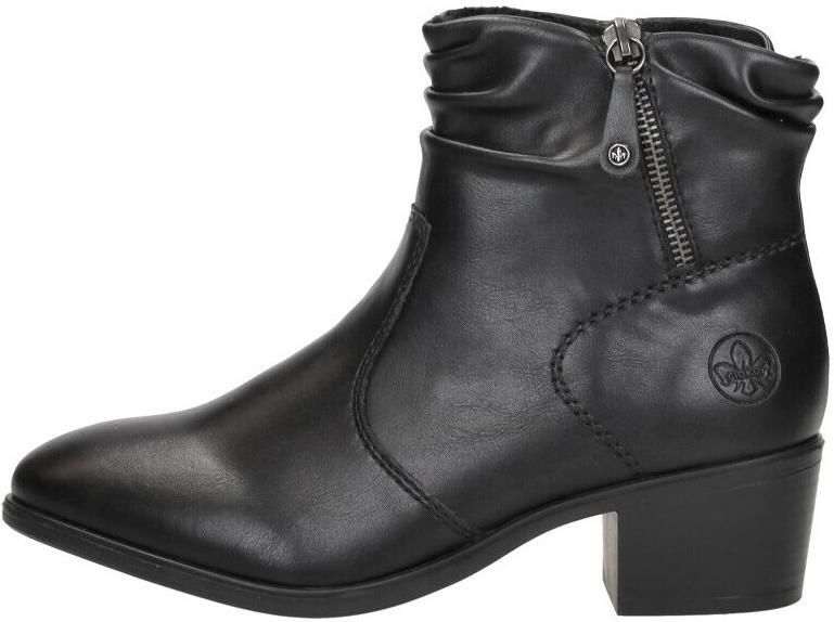 Rieker Laarsjes Boots klassieke enkellaars blokhak met slouchy schacht - Foto 4