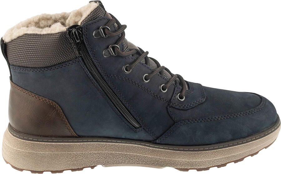 Rieker Heren B5546 Hoge Sneakers TEX Extra Wijd H Blauw Combi - Foto 2