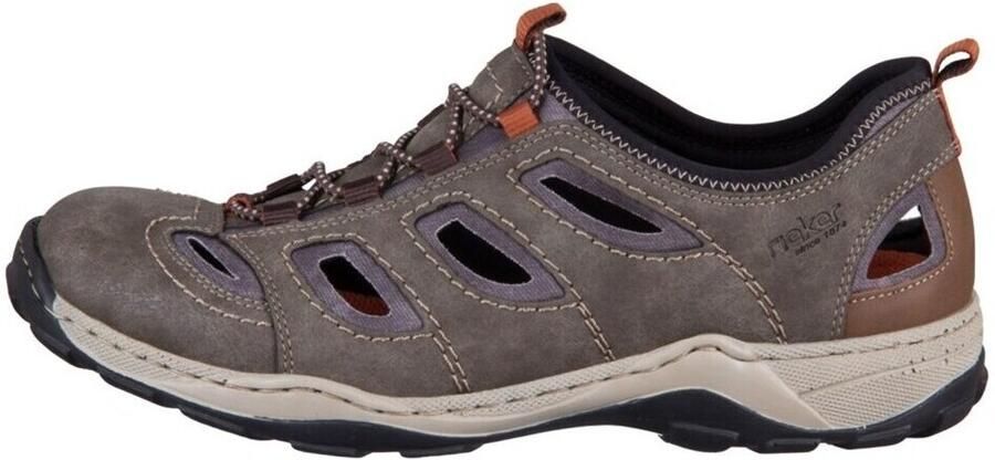Rieker Heren Instappers Slipper 08065-29 Bruin Blue - Foto 3