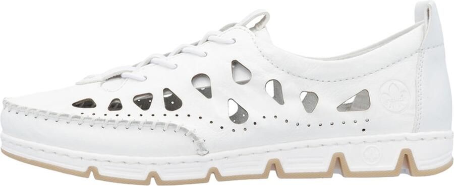 Rieker Comfort Veterschoenen voor Dames in het wit - Foto 4