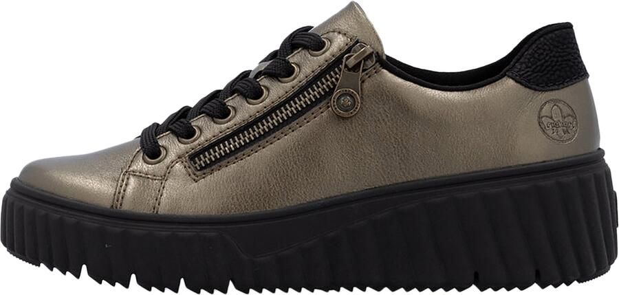 Rieker Sportieve veterschoen 'Lagro Low-Top-Sneaker aus Leder' bruin - Foto 7