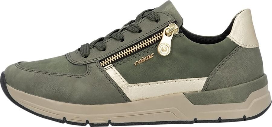 Rieker Sneakers vrijetijdsschoen veterschoen halfschoen met modieuze accenten - Foto 9