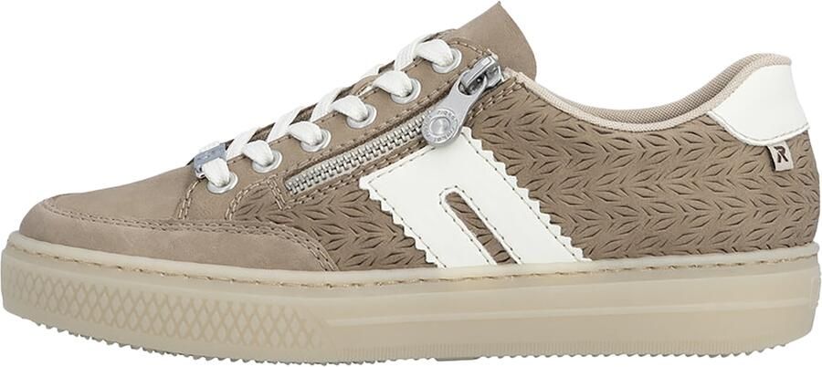 Rieker dames leren lage schoenen bruin - Foto 5