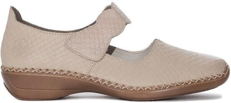 Rieker geprint leer instapper met 1 brede klitteband art - Foto 2