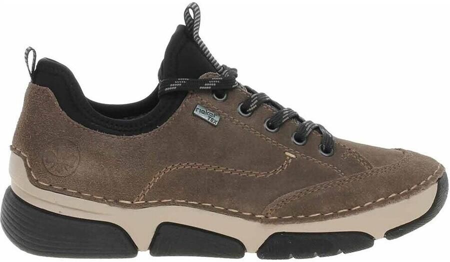 Rieker dames leren lage schoenen grijs - Foto 2