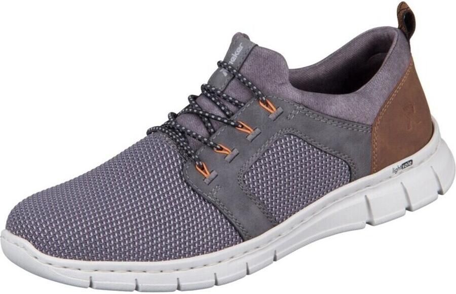 Rieker Slip-on sneakers Instapper halfhoge schoen vrijetijdsschoen met elastiek om in te stappen - Foto 4