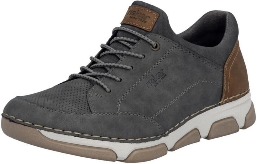 Rieker herenslipschoenen sneakers 15950-45 Grey extra breed - Foto 2