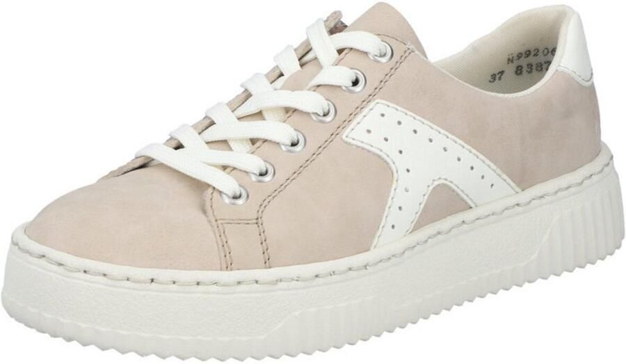 Rieker dames plateausneaker beige - Foto 2