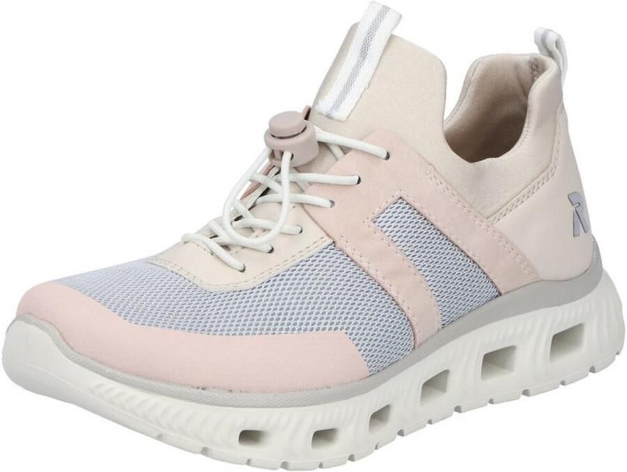 Rieker Dames Sneaker Low Sneaker Casual Comfortabel Memory-Foam M6061-91 Rose - Foto 2