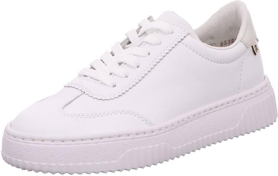 Rieker dames leren lage schoenen wit - Foto 2