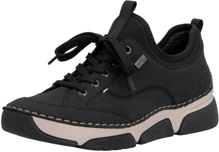 Rieker dames leren lage schoenen zwart 45976 - Foto 2