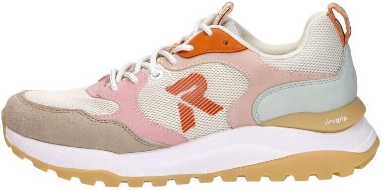 Rieker Sneakers laag smoky blue lichtgrijs rosa wit - Foto 19