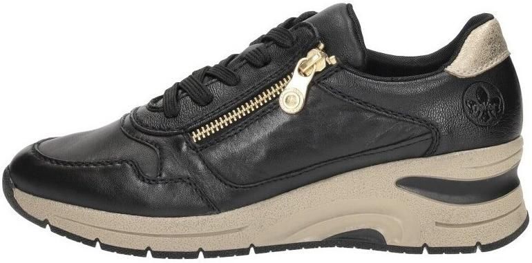 Rieker Sneakers met sleehak vrijetijdsschoen lage schoen veterschoen met rits smalle vorm - Foto 2