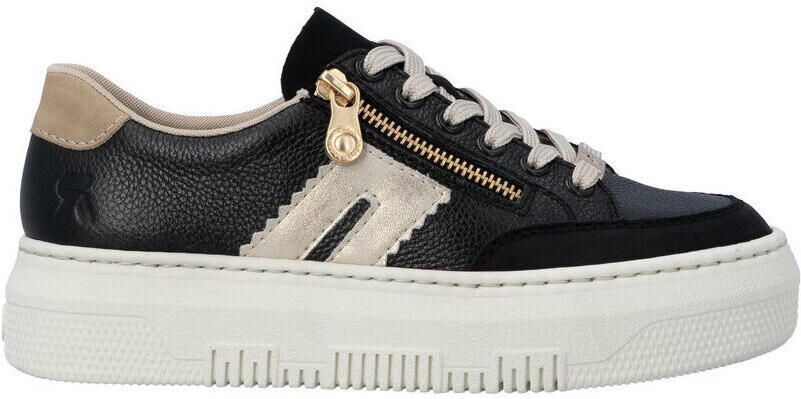 Rieker Plateausneakers veterschoenen lage schoen vrijetijdsschoen met zijrits
