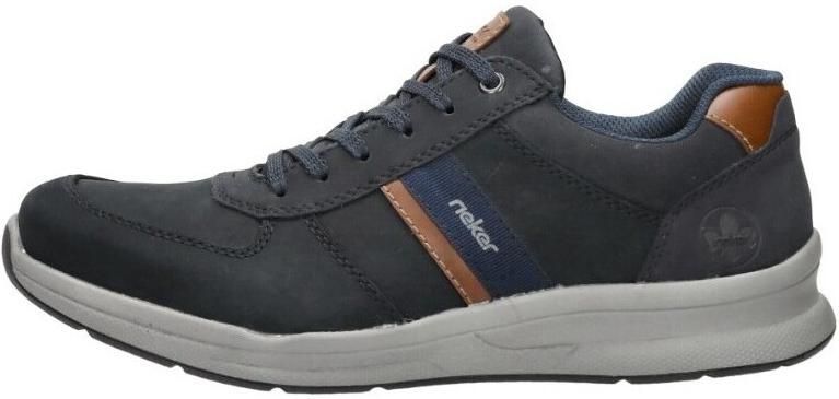Rieker Comfortabele Blauwe Sneakers met Bruine Accenten Grijs Heren - Foto 4